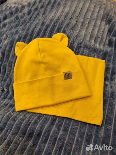 Детская шапка со снудом