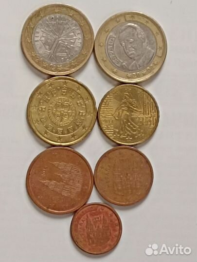 Евроценты (Испания, Франция, Португалия)