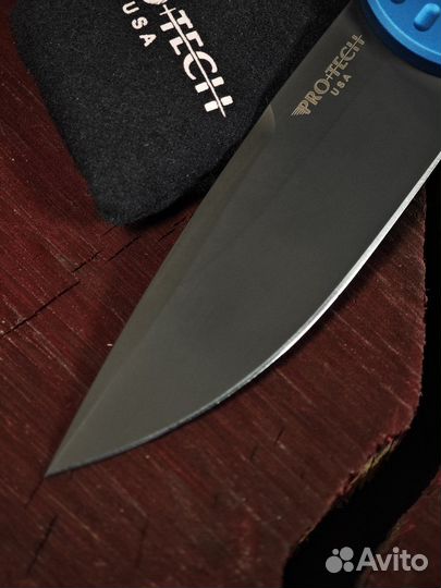 Складной нож Pro-Tech TR-3 swat Blue, 154CM