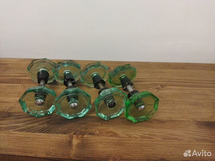 Дверные ручки СССР стеклянные двойные