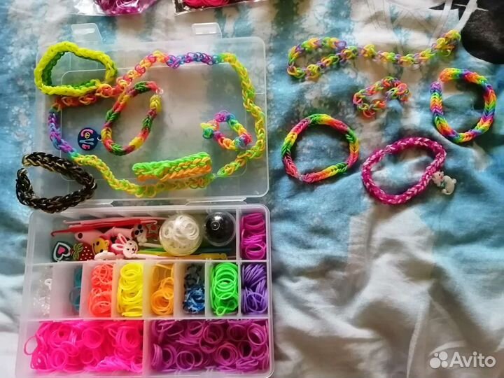 Набор для плетения из резинок + дополнит. подарки