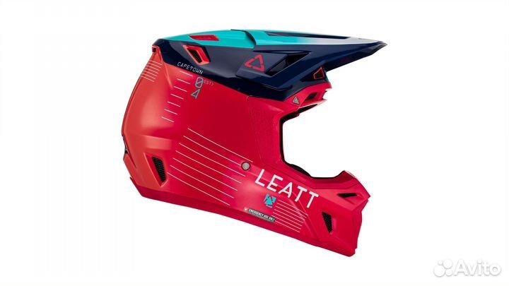Шлем энудро Leatt Moto 8.5 Helmet Kit Red 2023