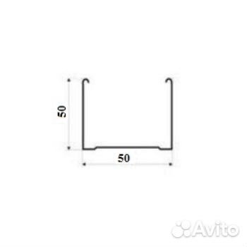 Профиль стоечный пс-2 50x50x3000 мм (0,6 мм)