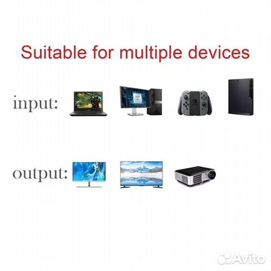 Кабель Hdmi на Vga(1м.1.8м)