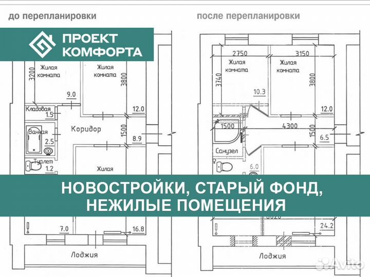 Узаконить перепланировку