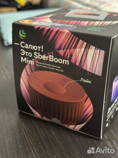 Колонка SberBoom mini красная