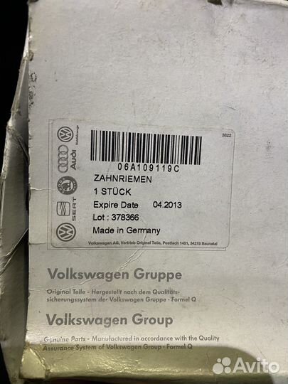 Ремень грм 06A109119C volkswagen