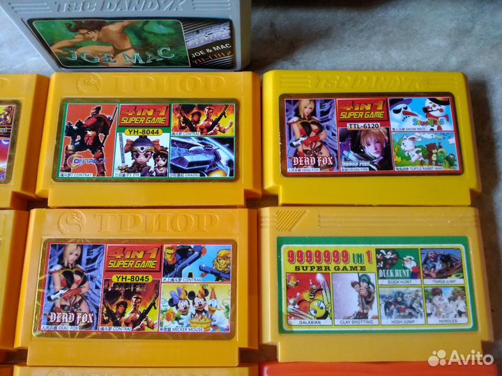 Картриджи для dendy 8 bit