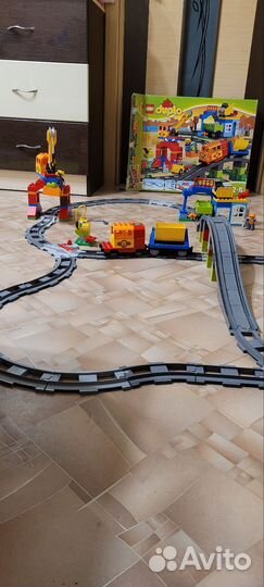 Lego duplo поезд 10508 и 10506