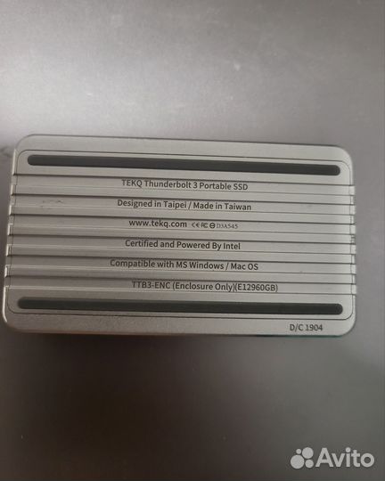 SSD tekq rapide 960gb, thunderbolt 3