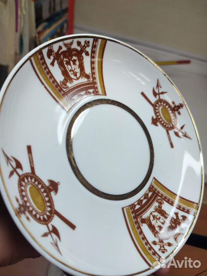 Блюдца фарфор СССР 4 штуки разные