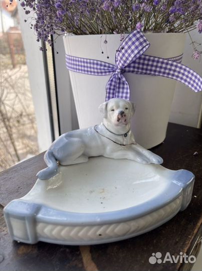 Пепельница собака. Антиквариат