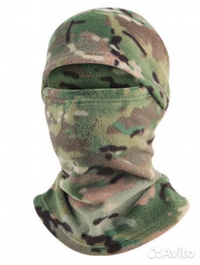 Флисовая балаклава мультикам мох флора