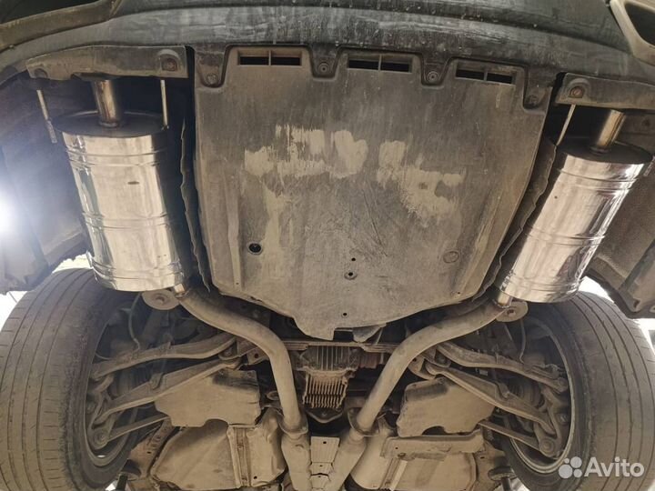 Раздвоенный выхлоп с установкой для Opel