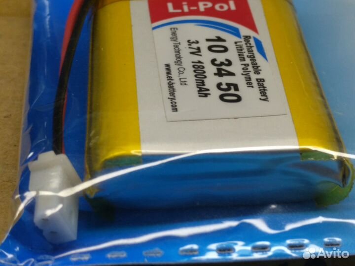 LiPo аккумулятор с защитой 103450 3,7V 1800mAh