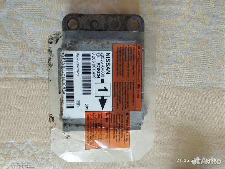 Блок безопасности SRS bosch Nissan Primera P12