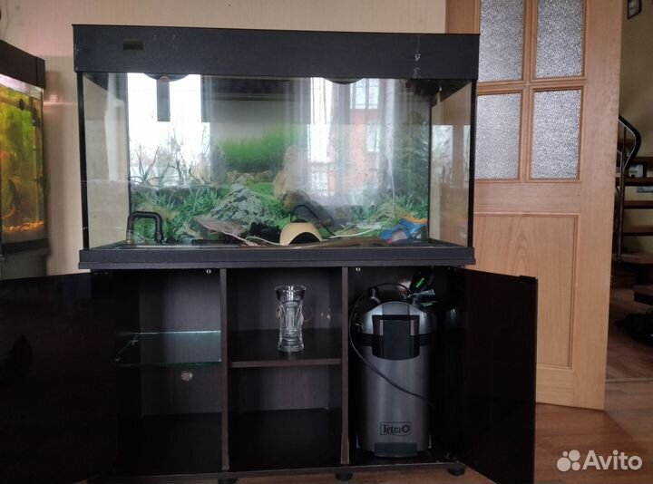 Аквариум 250л, фильтр наружный