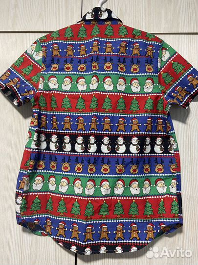 Рубашка новогодняя next 140