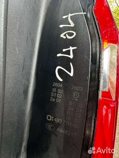 Фонарь задний правый Mersedes w212 дорест