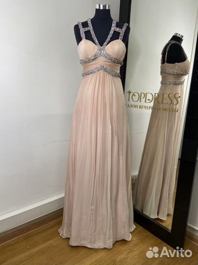 Платье 40 размер б/у вечернее шелковое jovani