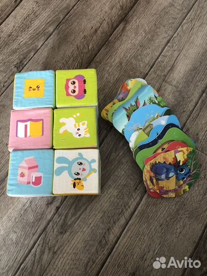 Книги, кубики,пазлы