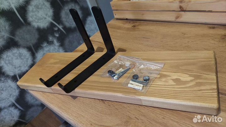 Полка настенная деревянная доска