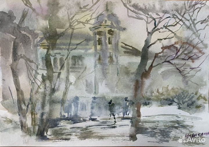 Картина акварель