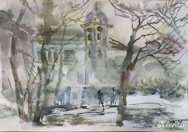 Картина акварель