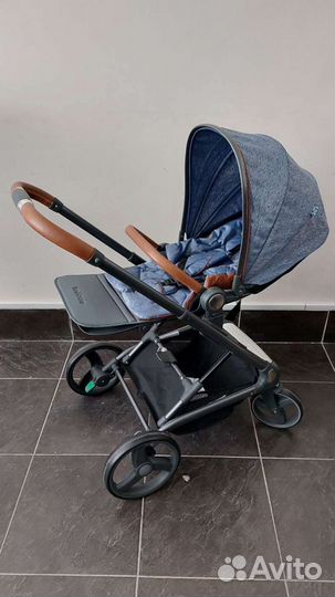 Коляска прогулочная лёгкая, большие колёса, реверс