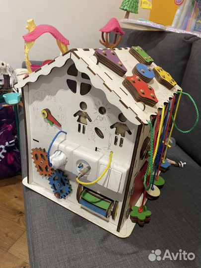 Бизиборд домик со светом большой