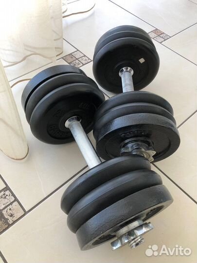 Гантели разборные обрезиненные 32 кг