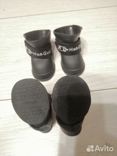 Резиновые сапожки для собак мелких пород размер М