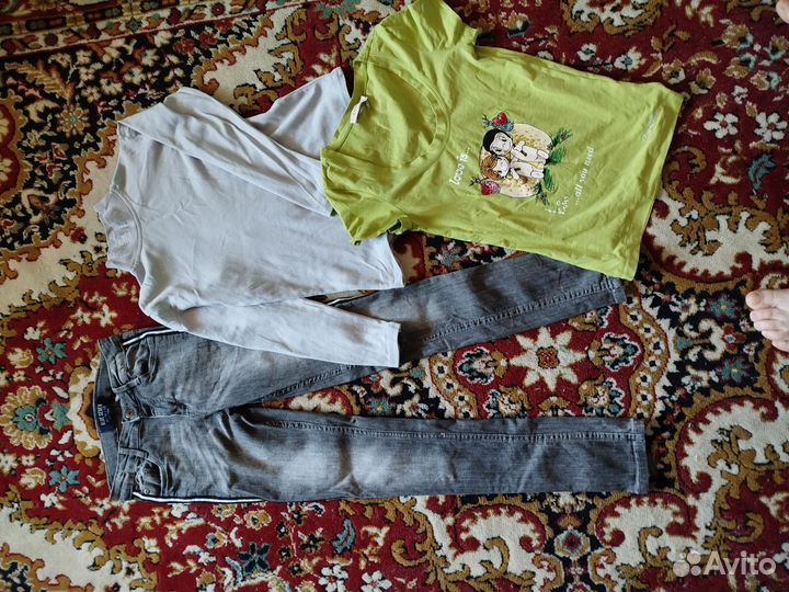 Вещи пакетом на девочку 140