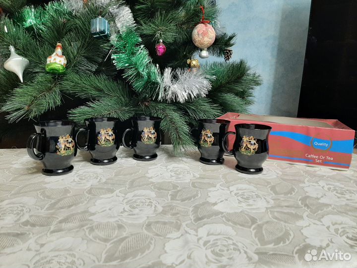 Стеклянные чашки для кофе и чая