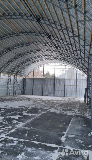 Ангар прямостенный с монтажом под ключ