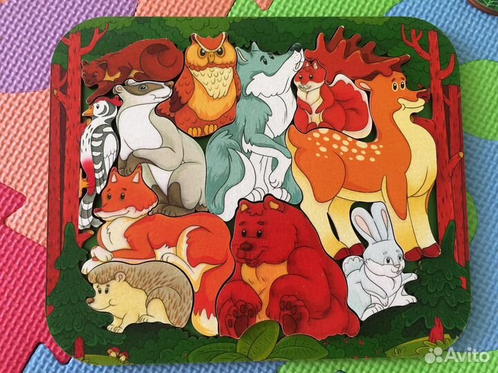 Деревянные пазлы для детей