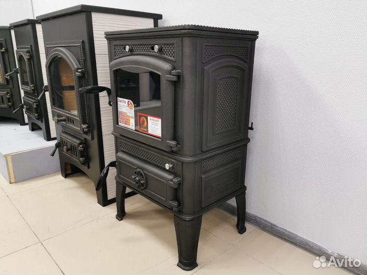 Чугунная печь камин
