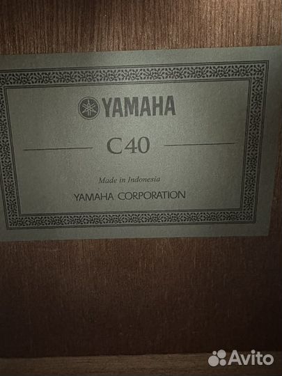Гитара Yamaha c40 + чехол
