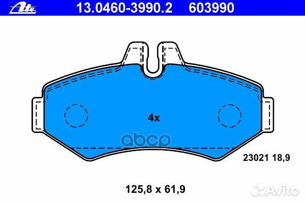 Колодки торм.зад. Mercedes G-Class W460/461/463