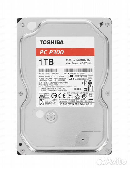 Жесткий диск toshiba 1тб