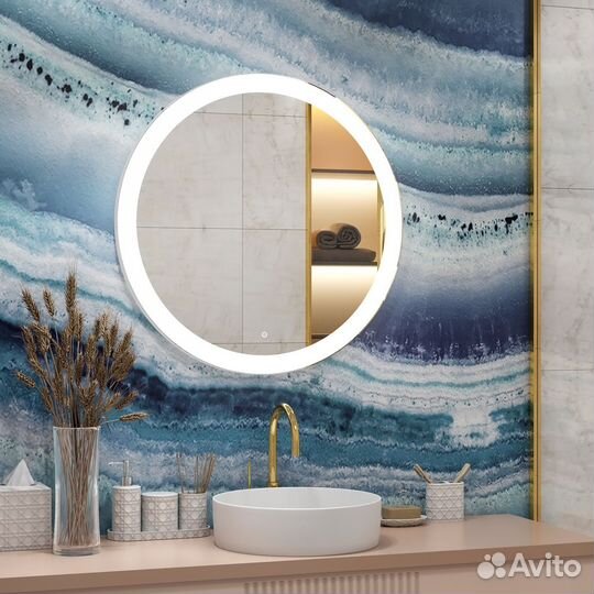 Зеркало в ванную круглое