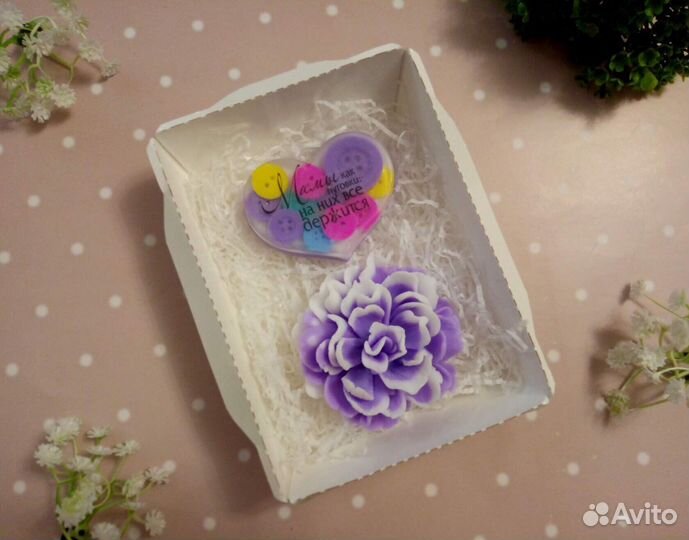 Подарок маме, папе, бабушке. Мыло ручной работы