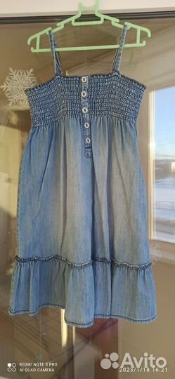 Джинсовый сарафан для девочки