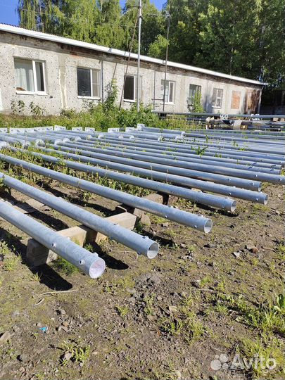 Опора трубчатая с фланцевым соединением