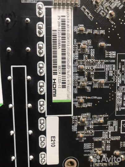 Видеокарта r9 280x 3gb ремонт/запчасти