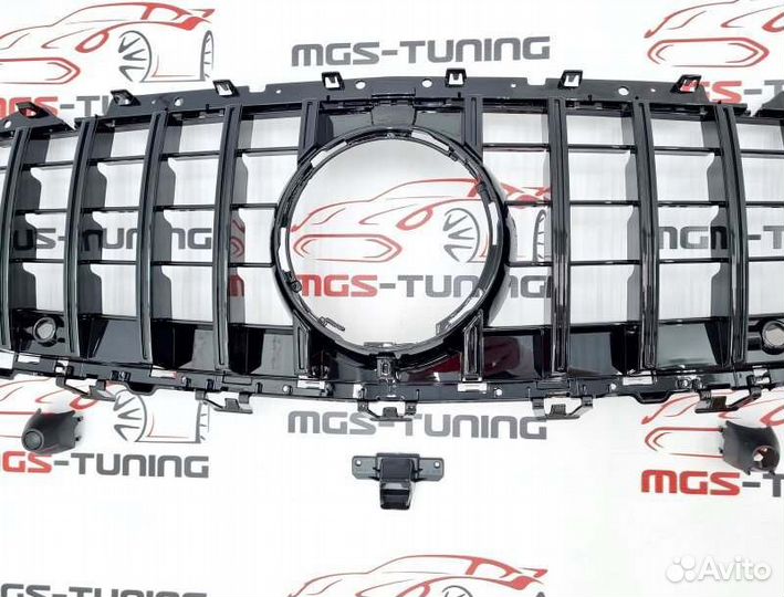 Решетка на Mercedes CLS C257 GT Black (черная)