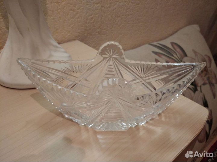Хрустальная ваза, салатница, конфетница СССР
