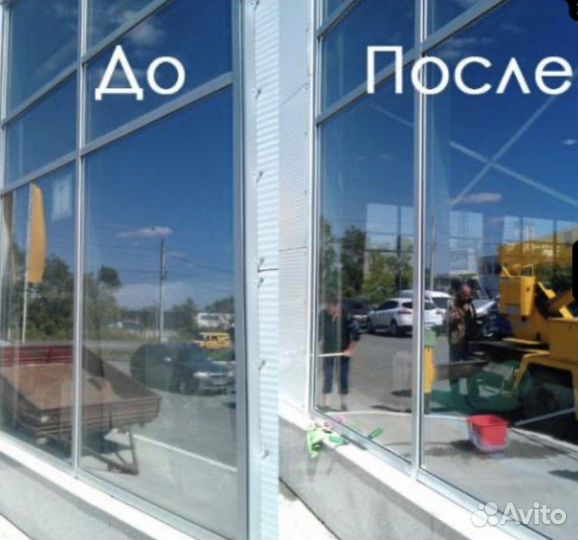 Мойка окон и фасадов зданий, работа альпинистов