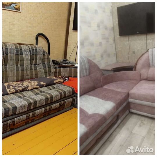 Перетяжка мягкой мебели