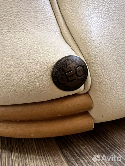 Кожаный угловой диван бу